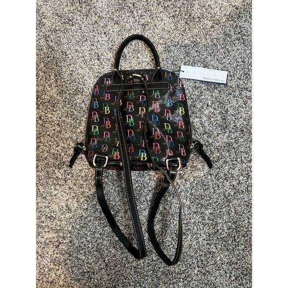 Rare Dooney & Bourke Small Zip Pod Backpack Rainbow DB - Picture 4 of 7